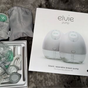 Elvie Hands-Free Wearable Ultra-Quiet Double Breast Pump OPENED BUT NEVER USED